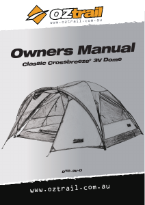 Handleiding OZtrail Classic Crossbreeze 3V Tent