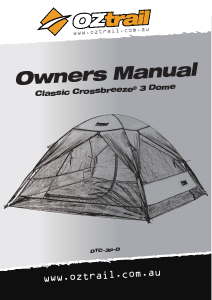 Handleiding OZtrail Classic Crossbreeze 3 Tent