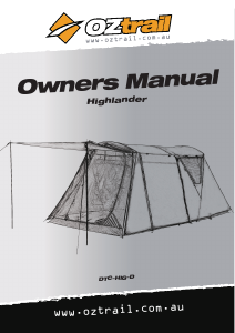 Handleiding OZtrail Highlander Tent