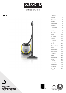 Kullanım kılavuzu Kärcher SV 7 Premium Elektrikli süpürge