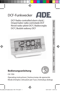 Manuale ADE CK 1703 Radiosveglia