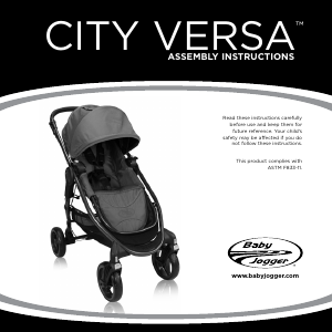 Handleiding Baby Jogger City Versa Kinderwagen