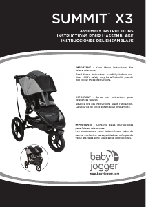 Mode d’emploi Baby Jogger Summit X3 Poussette