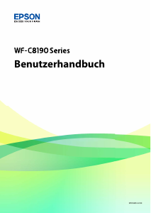 Bedienungsanleitung Epson WF-C8190 WorkForce Pro Drucker