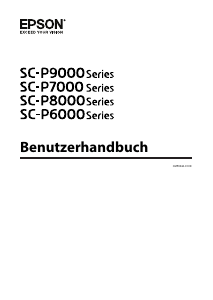 Bedienungsanleitung Epson SC-P6000 STD Spectro SureColor Drucker