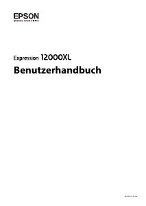 Bedienungsanleitung Epson Expression 12000XL Pro Scanner