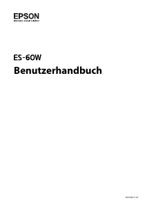 Bedienungsanleitung Epson WorkForce ES-60W Scanner