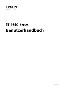 Bedienungsanleitung Epson ET-2650 EcoTank Multifunktionsdrucker