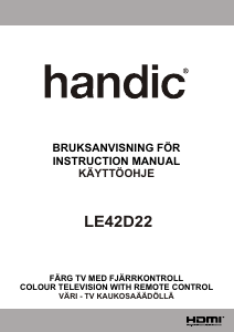 Bruksanvisning Handic LE42D22 LED TV