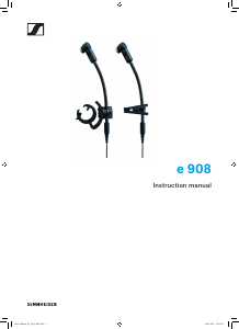 Bruksanvisning Sennheiser e 908 Mikrofon