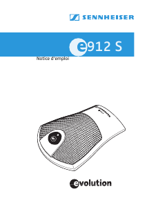 Mode d’emploi Sennheiser e 912 S Microphone