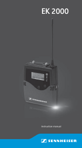 Handleiding Sennheiser EK 2000 Bodypack Receiver