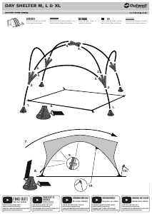 Manual Outwell Day Shelter M Tent