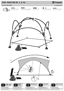 Brugsanvisning Outwell Day Shelter XL Telt