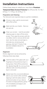 Handleiding Kalex iPhone 6s Screenprotector