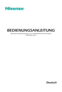 Bedienungsanleitung Hisense H55A6500 LED fernseher
