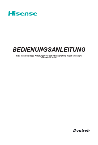 Bedienungsanleitung Hisense H55NEC5605 LED fernseher