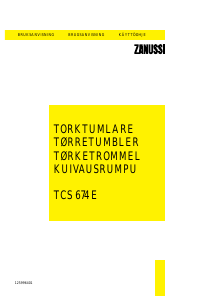 Bruksanvisning Zanussi TCS 674 E Torktumlare