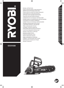 Manual de uso Ryobi OCS1830 Sierra de cadena