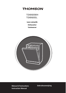 Mode d’emploi Thomson TDW 600 WH Lave-vaisselle