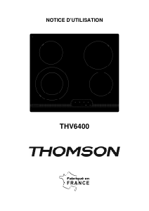 Mode d’emploi Thomson THV6400 Table de cuisson