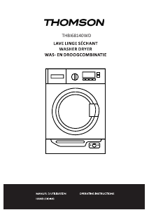 Mode d’emploi Thomson TH BI 68140 WD Lave-linge séchant