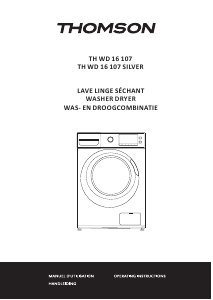Mode d’emploi Thomson TH WD 161070 SL Lave-linge séchant