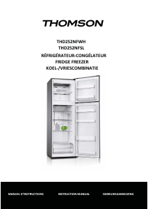 Mode d’emploi Thomson THD 252 NFWH Réfrigérateur combiné