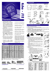 Manuál Echowell Echo J12 Cyklistický tachometr