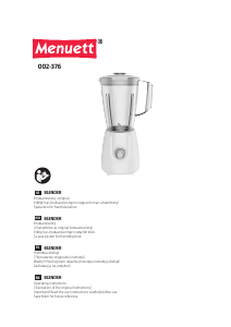 Manual Menuett 002-376 Blender