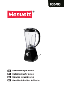 Instrukcja Menuett 802-700 Blender