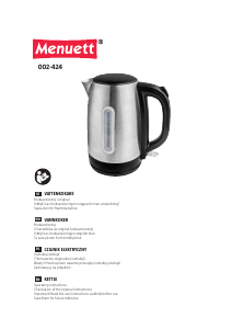 Bruksanvisning Menuett 002-424 Vannkoker