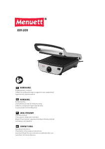Instrukcja Menuett 001-209 Kontakt grill