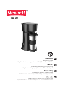 Instrukcja Menuett 000-647 Ekspres do kawy