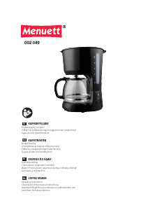 Instrukcja Menuett 002-349 Ekspres do kawy