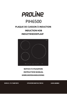 Mode d’emploi Proline PIH6500 Table de cuisson