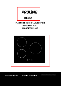 Mode d’emploi Proline IH352 Table de cuisson
