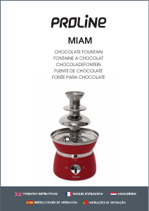 Mode d’emploi Proline MIAM Fontaine à chocolat