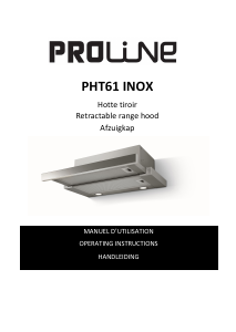 Mode d’emploi Proline PHT61 INOX Hotte aspirante
