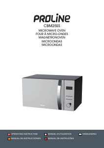 Manual de uso Proline CBM25SS Microondas