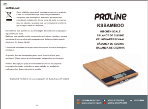 Mode d’emploi Proline KSBAMBOO Balance de cuisine