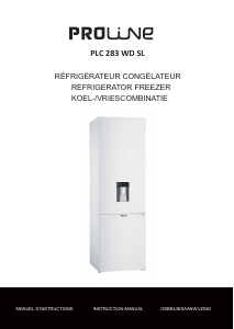 Mode d’emploi Proline PLC283WDSL Réfrigérateur combiné