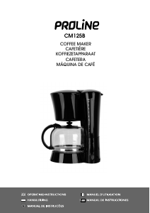 Mode d’emploi Proline CM125B Cafetière