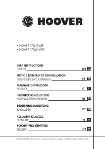 Manual de uso Hoover HOAZ7173IN WIFI Horno