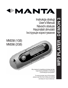 Bruksanvisning Manta MM266 Mp3 spelare