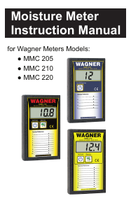 Handleiding Wagner MMC 220 Vochtmeter