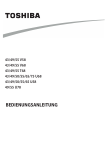 Bedienungsanleitung Toshiba 49T6863DG LED fernseher