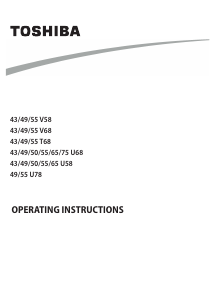 Handleiding Toshiba 65U6863DG LED televisie