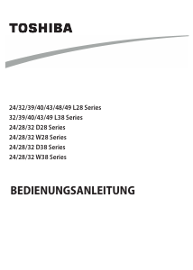 Bedienungsanleitung Toshiba 43L2863DA LED fernseher