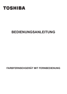 Bedienungsanleitung Toshiba 32W1764DA LED fernseher